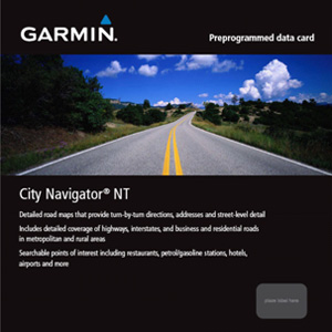 Карта автодорог США, Канады и Мексики для Garmin City Navigator North America 2011