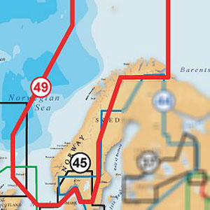 Карта водоемов - Норвегия и Швеция - Navionics Gold 49XG. Для Lowrance/Simrad/Raymarine/Humminbird