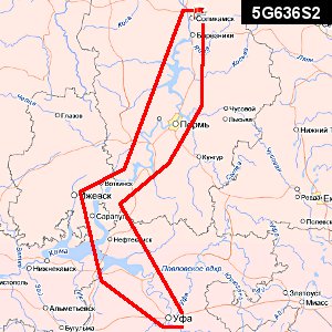 Карта водоемов - Уфа-Соликамск - Navionics Gold Small 5G636S2. Для Lowrance/Simrad/Raymarine/Humminbird