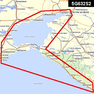 Карта водоемов - Азовское море -  Navionics Gold Small 5G632S2. Для Lowrance/Simrad/Raymarine/Humminbird