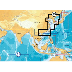 Карта водоемов - Владивосток, Японское и Желтое моря - Navionics Gold 35XG. Для Lowrance/Simrad/Raymarine/Humminbird