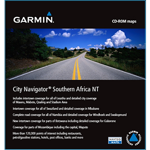 Карта автодорог Южной Африки для Garmin