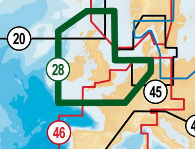 Карта водоемов - Великобритания, Ирландия и Голландия - Navionics Gold 28XG. Для Lowrance/Simrad/Raymarine/Humminbird