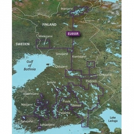 Карта глубин по Финским озерам Blue Chart g2 Vision VEU055R 
