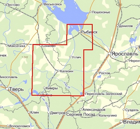 Карта водоемов - Дубна-Рыбинск -  Navionics Gold Small 5G623S2. Для Lowrance/Simrad/Raymarine/Humminbird
