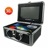 Видеокамера для рыбалки с записью в алюминиевом кейсе FishCam 700 DVR и кабелем 30 м 