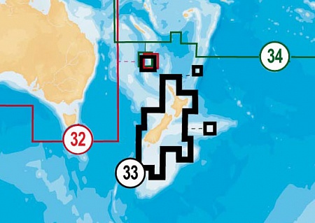 Карта водоемов - Navionics 33XG - Новая Зеландия. Для Lowrance/Simrad/Raymarine/Humminbird