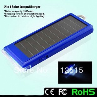 Универсальное зарядное устройство на солнечных батареях Power Bank PB-003-1350